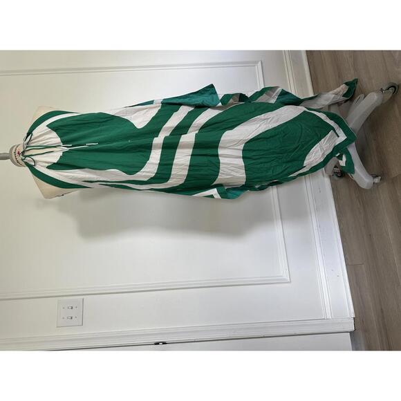 Anthropologie x Let Me Be - Stylish Green Abstract Halter Maxi Dress, size S - Picture 9 of 10